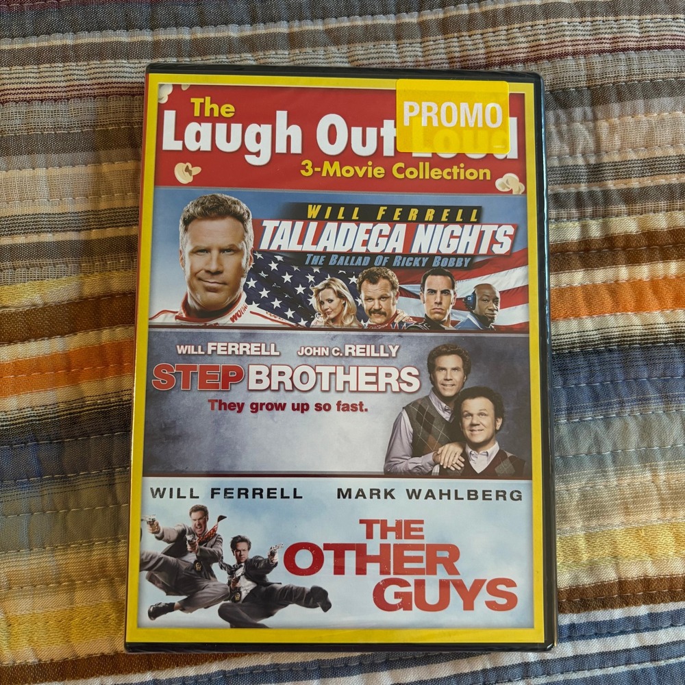 Will‎ Ferrell 3-Movie DVD Collection & Furious 7 Blu-ray DVD Bundle New Promos